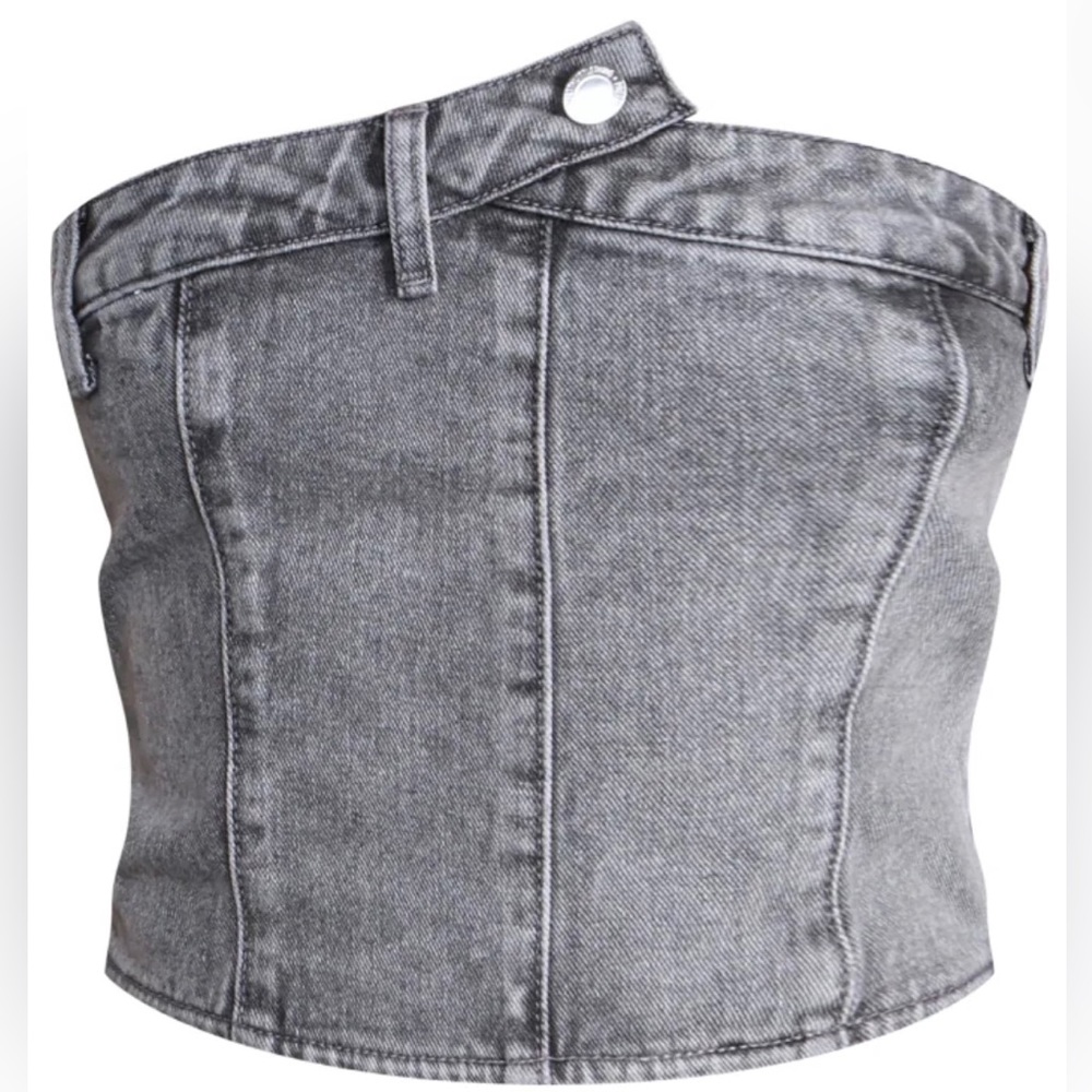 Pretty little thing denim bustier